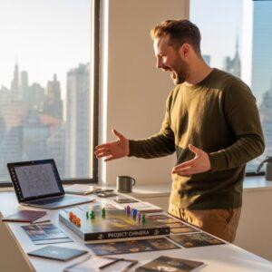 Ludzie grający w planszówkę