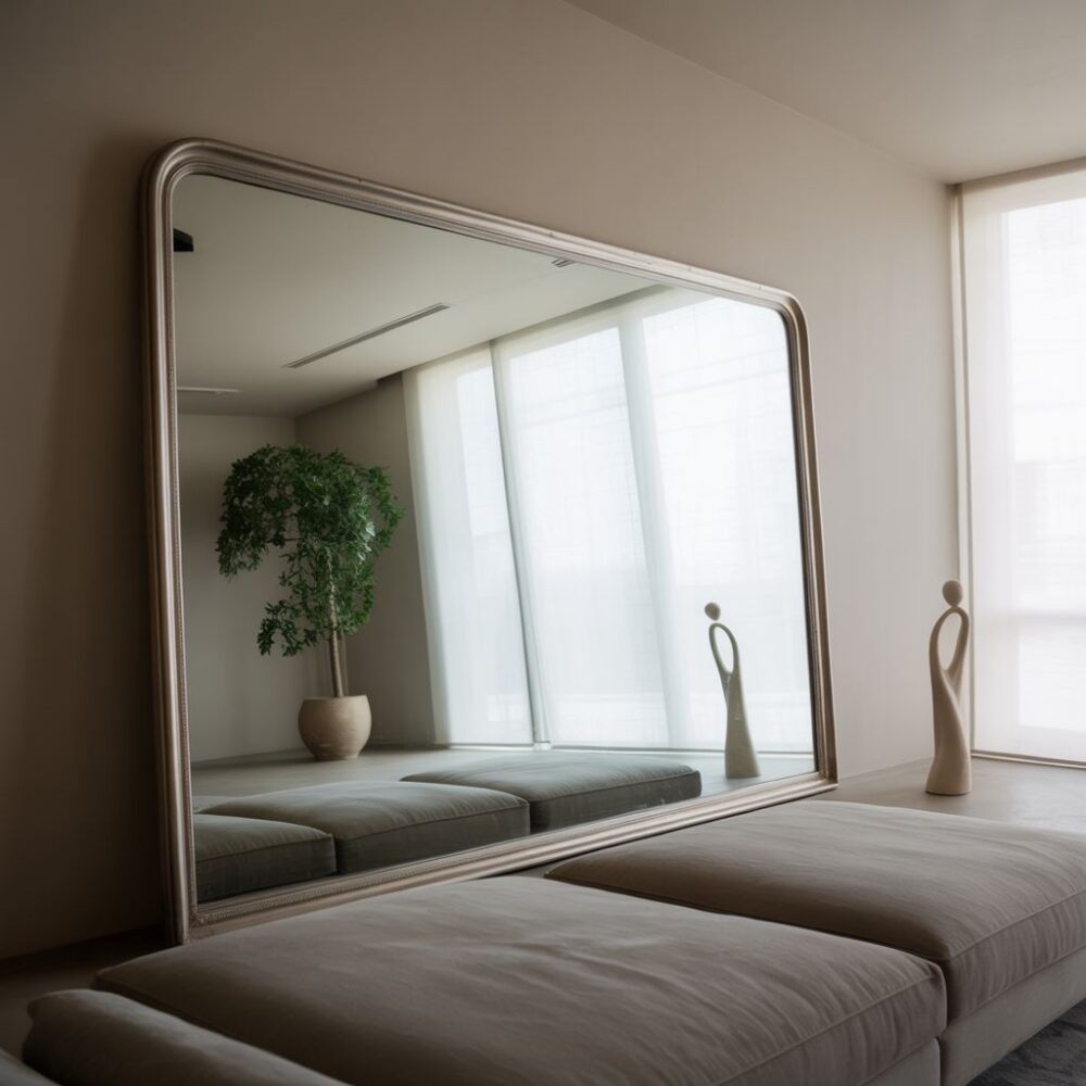 aranżacja pokoju z lustrem