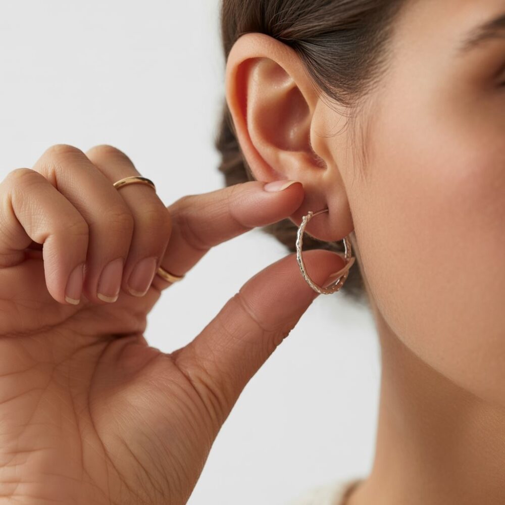 biżuteria do ucha kółko