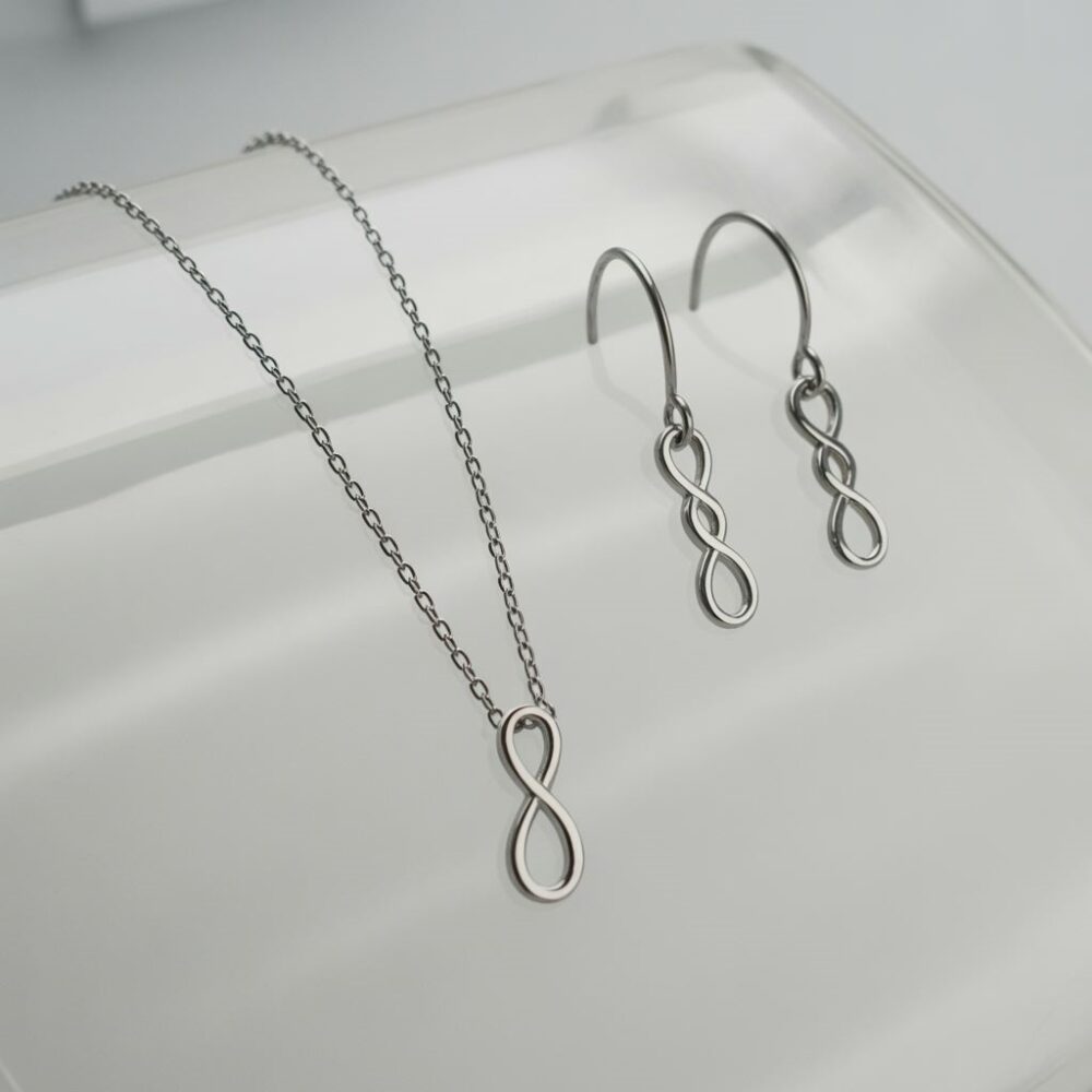 biżuteria srebrna komplet