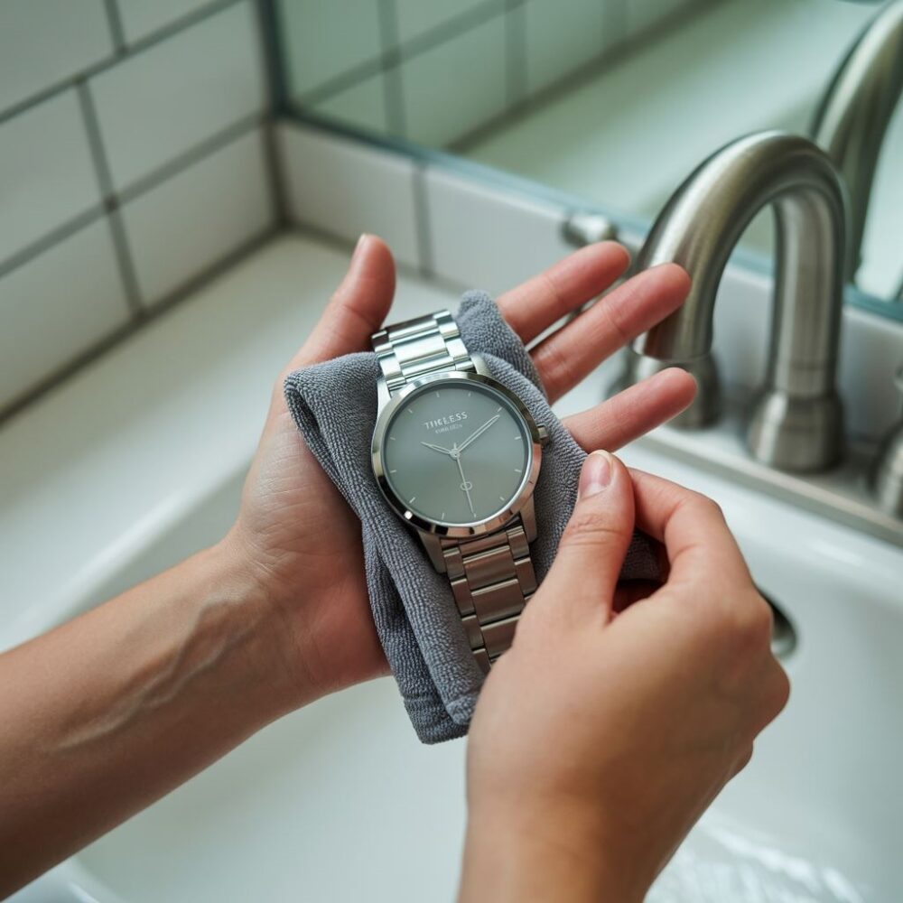 czysta bransoleta zegarka