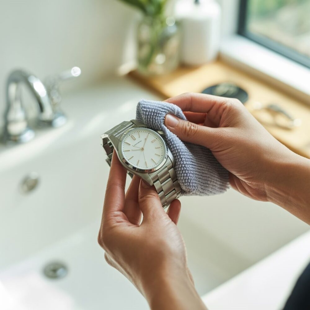 czyszczenie zegarka stalowego