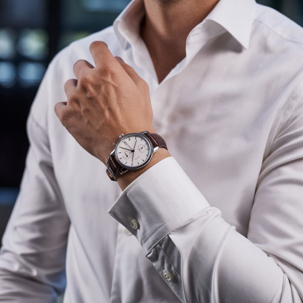 klasyczny zegarek na ręce