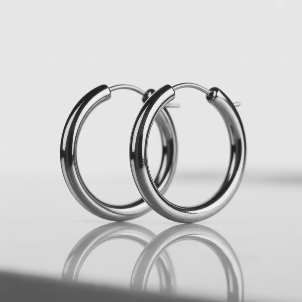 kolczyki koła stal chirurgiczna