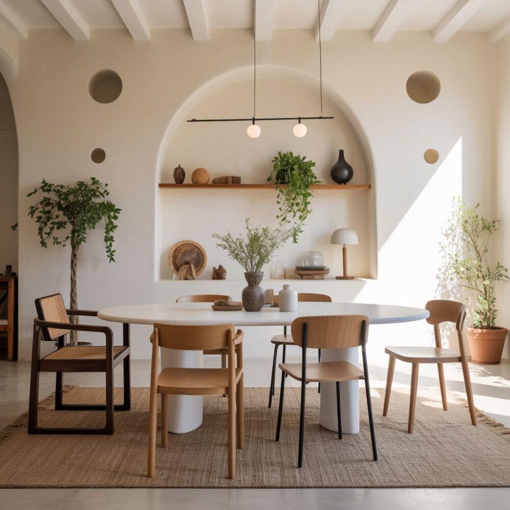 krzesła do białego stołu