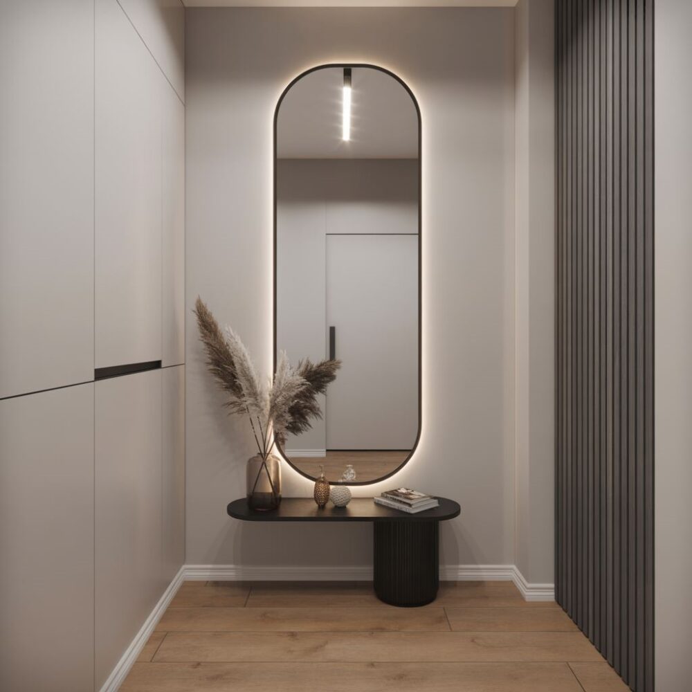 lustro w przedpokoju