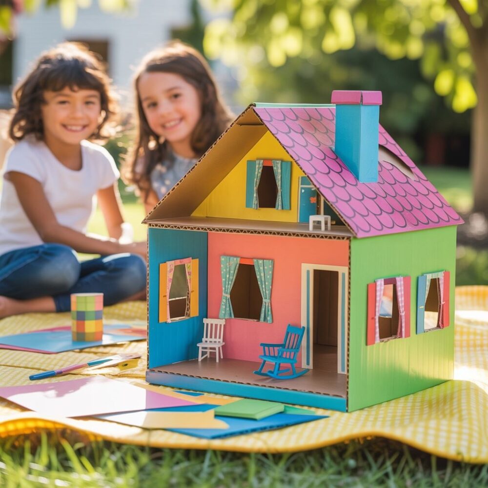 materiały do domku z kartonu