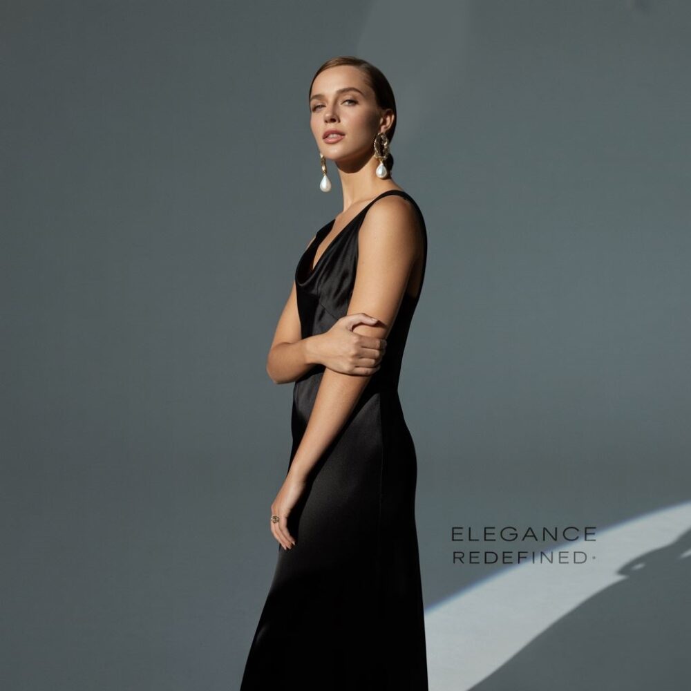 modne kolczyki do czarnej sukienki