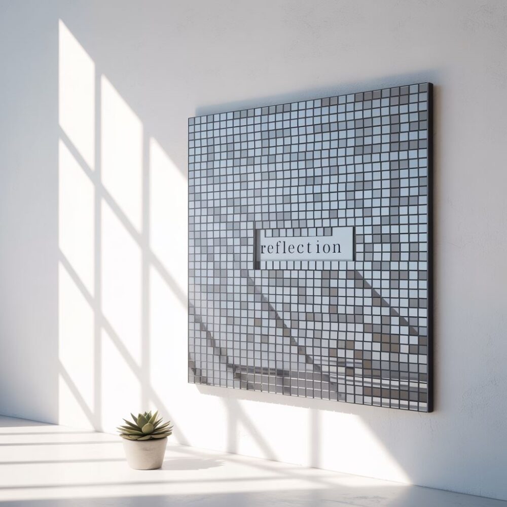 nowoczesne lustro ścienne