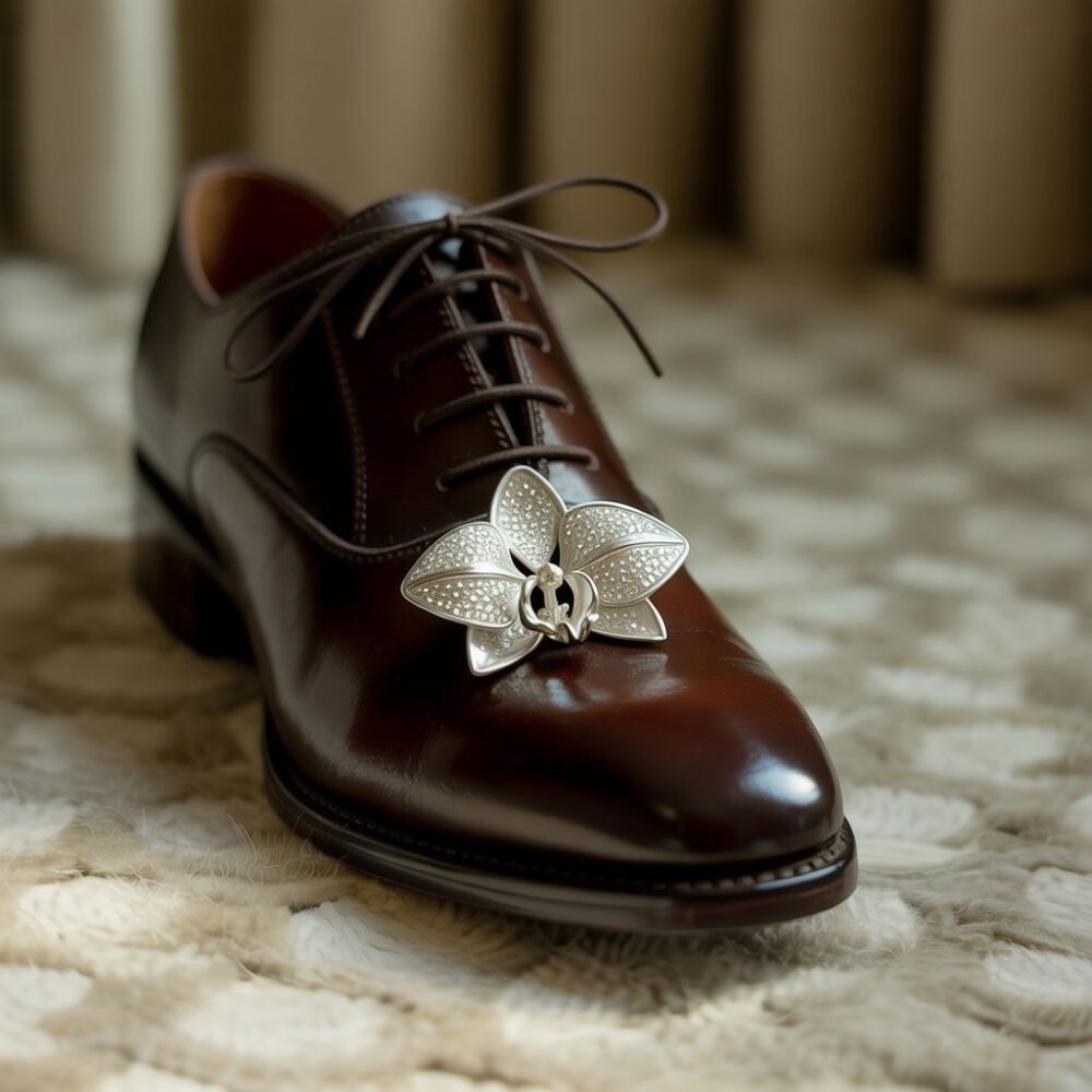 ozdobna broszka do butów