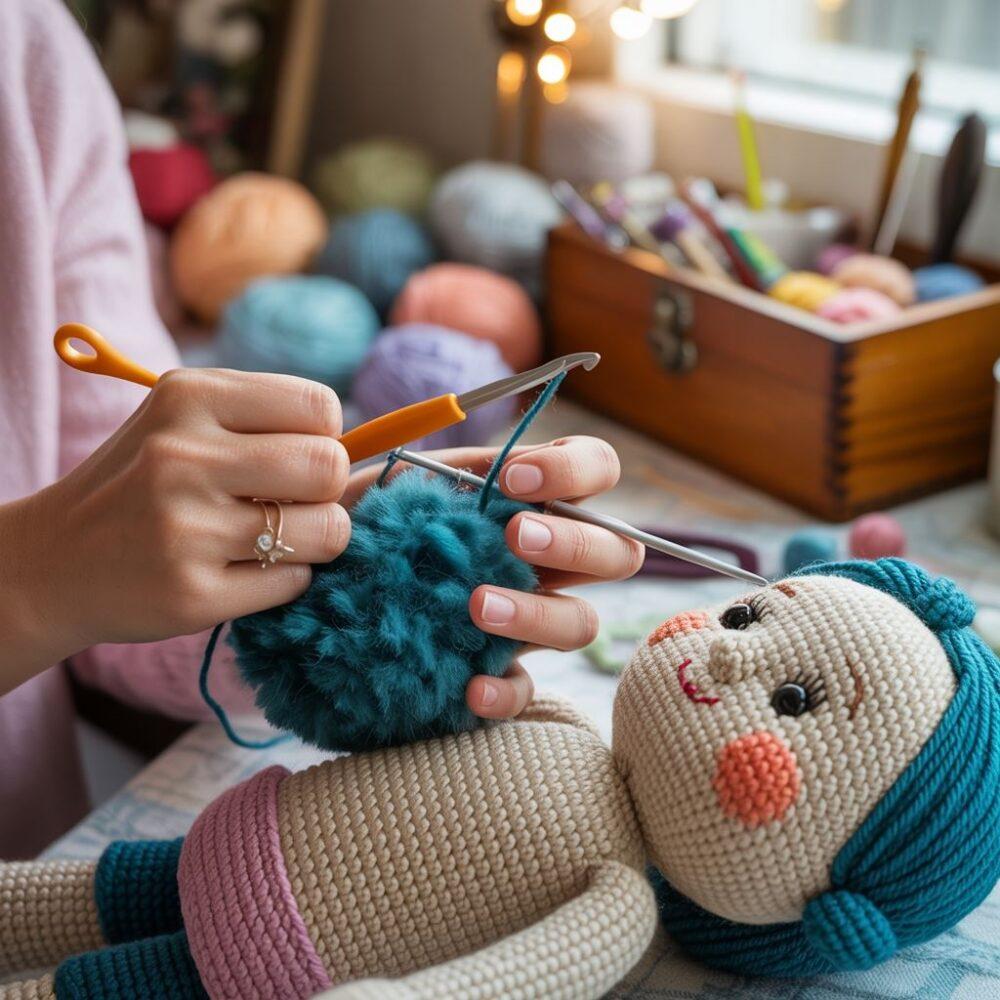 ręcznie robiona lalka