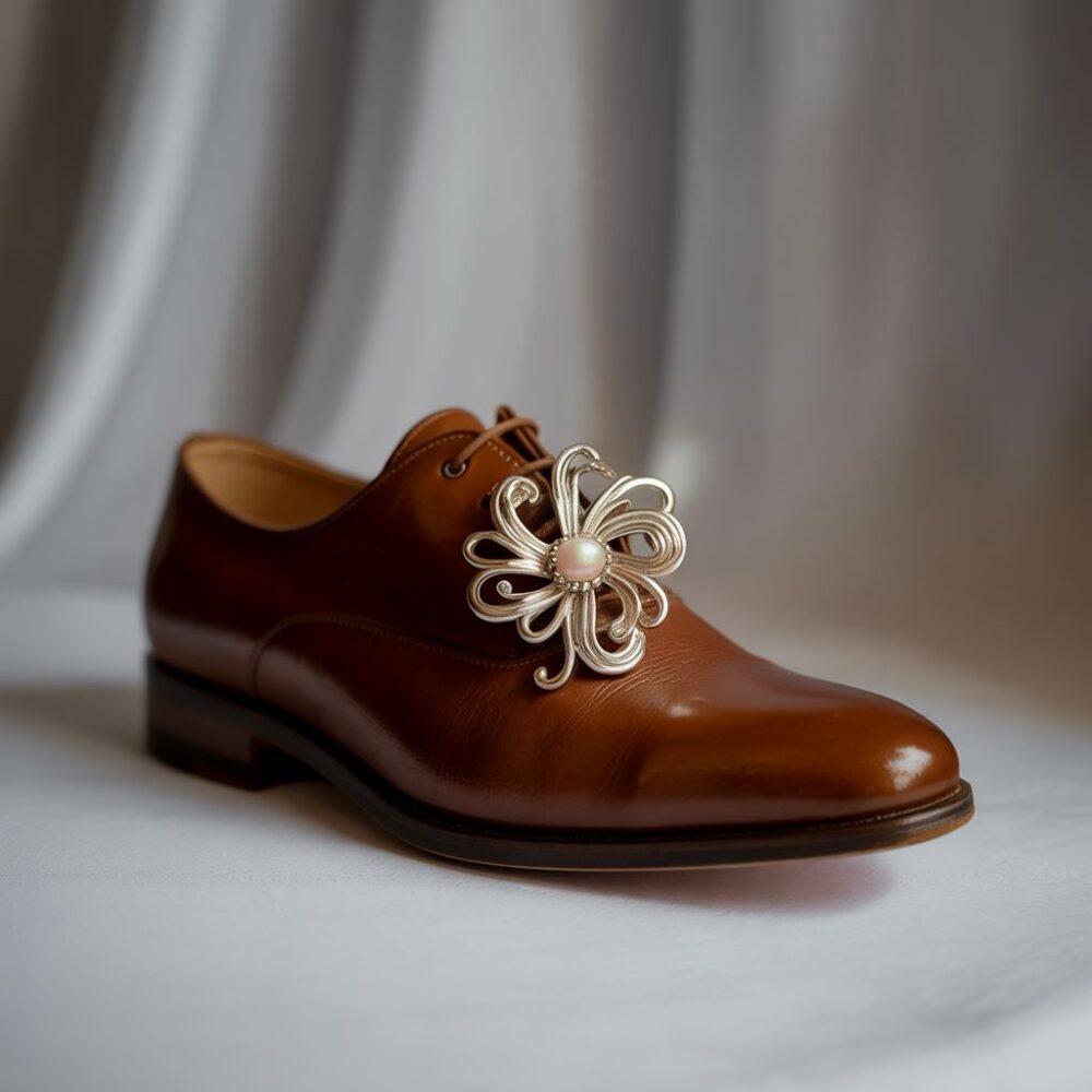 stylowa broszka na loaferze