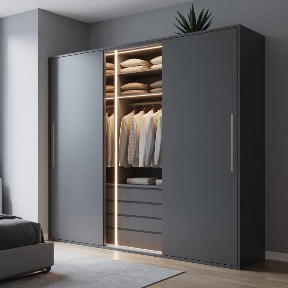 szafa przesuwna z podświetleniem