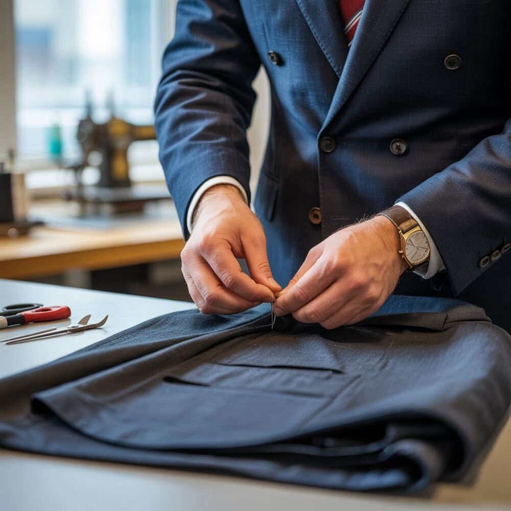 szpilki przy talii marynarki