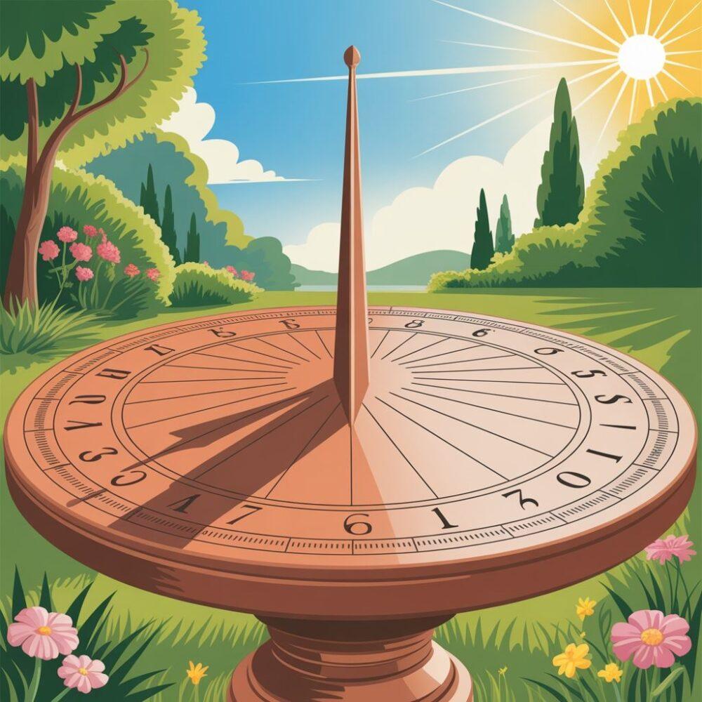 tradycyjny zegar słoneczny