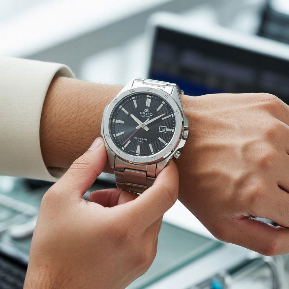 ustawianie czasu na Casio Edifice