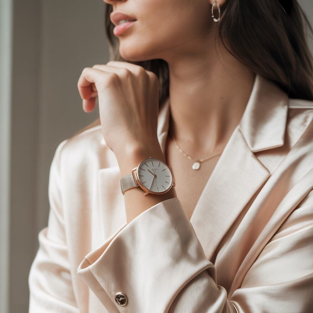 zegarek damski na nadgarstku