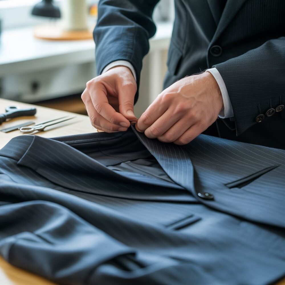 zwężanie marynarki w talii